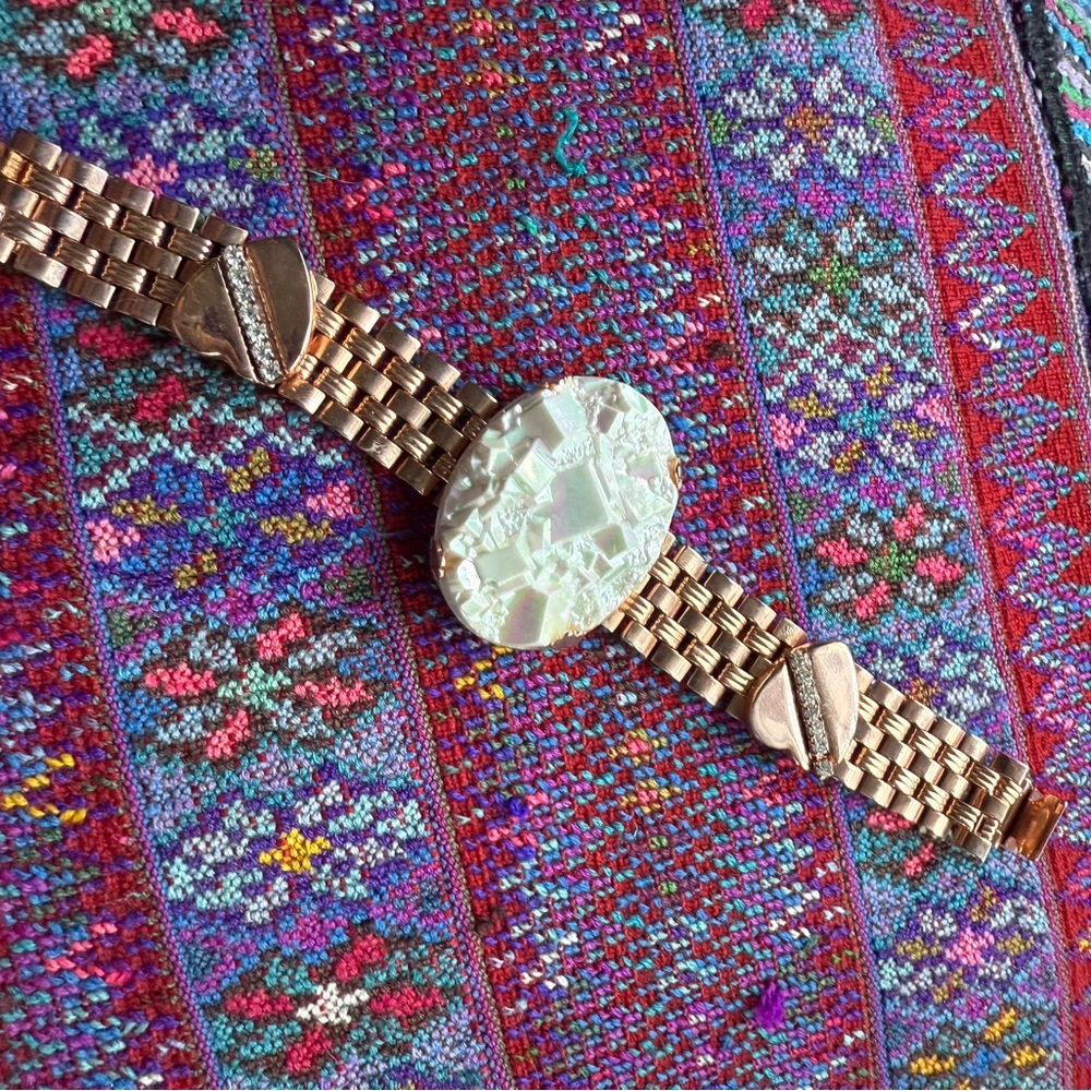 Iridescent Stone Statement Bracelet - image 3